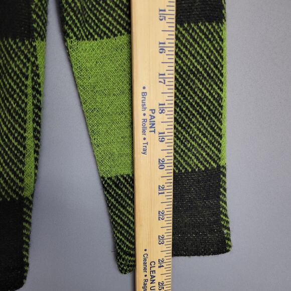 Keren Hart Jacket Coat Womens S Bufflo Plaid Wool Retro Grunge Neon Check Y2K - Picture 9 of 12